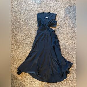 White House Black Market Black Cut Out Dress Size 8